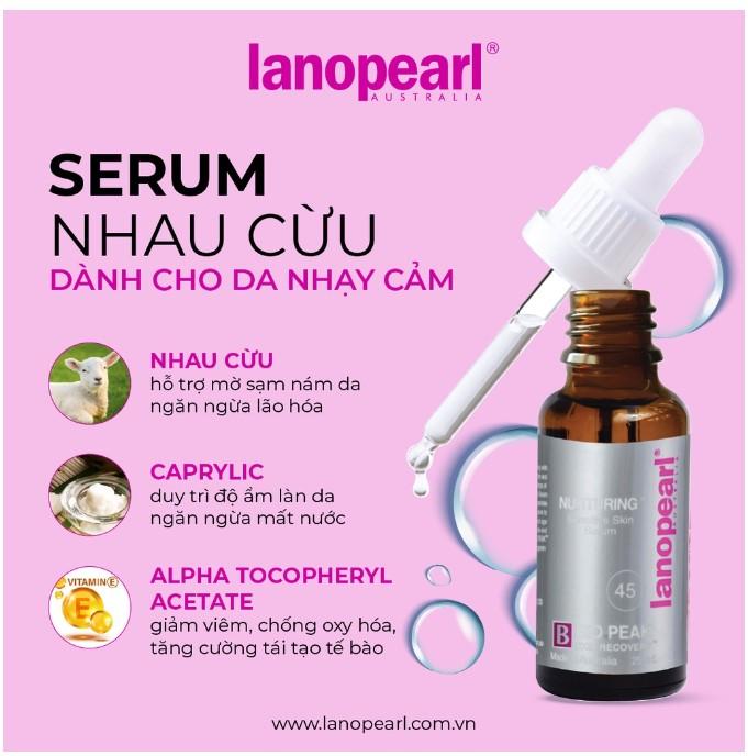 Serum nhau thai cừu làm mờ thâm nám, tàn nhang Lanopearl Sensitive Skin Serum