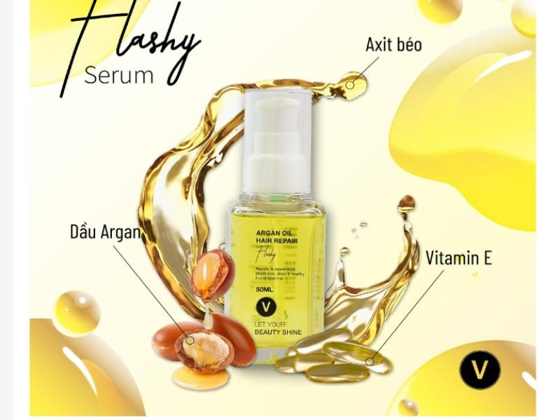 Serum giữ nếp tóc dưỡng ẩm phục hồi hư tổn chiết xuất Argan Oil Hair Repair