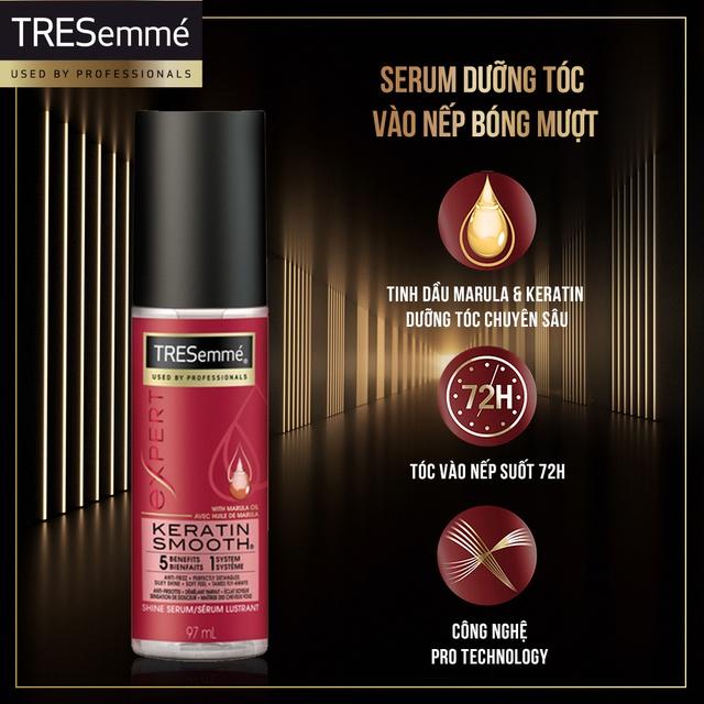 Serum dưỡng tóc bóng mượt TRESemmé Keratin Smooth