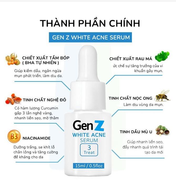 Serum giảm mụn Oriskin GenZ White Acne