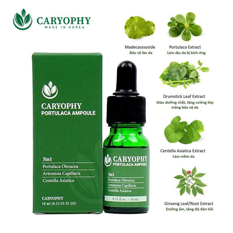 Serum rau má giảm mụn mờ thâm Caryophy Portulaca Ampoule - 10 ml