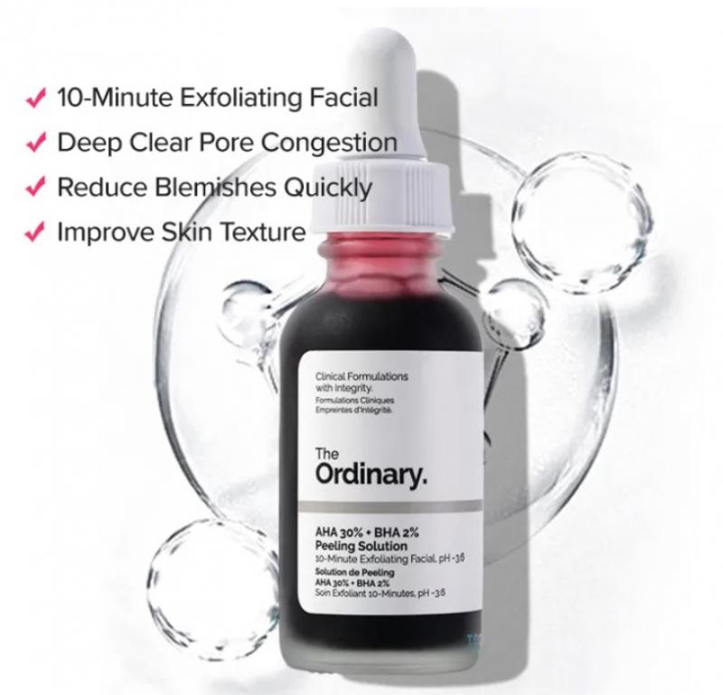 The Ordinary AHA 30% + BHA2 % Peeling Solution