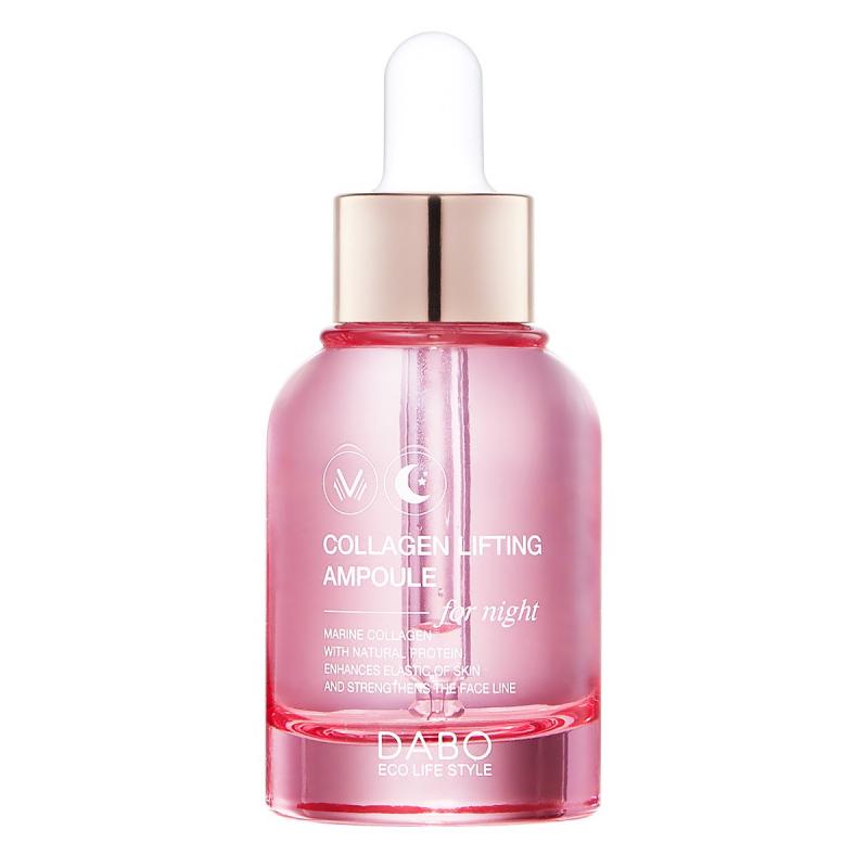 Serum tinh chất nâng cơ, chống nhăn da mặt từ Collagen Lifting Ampoule For Night Dabo Hàn Quốc