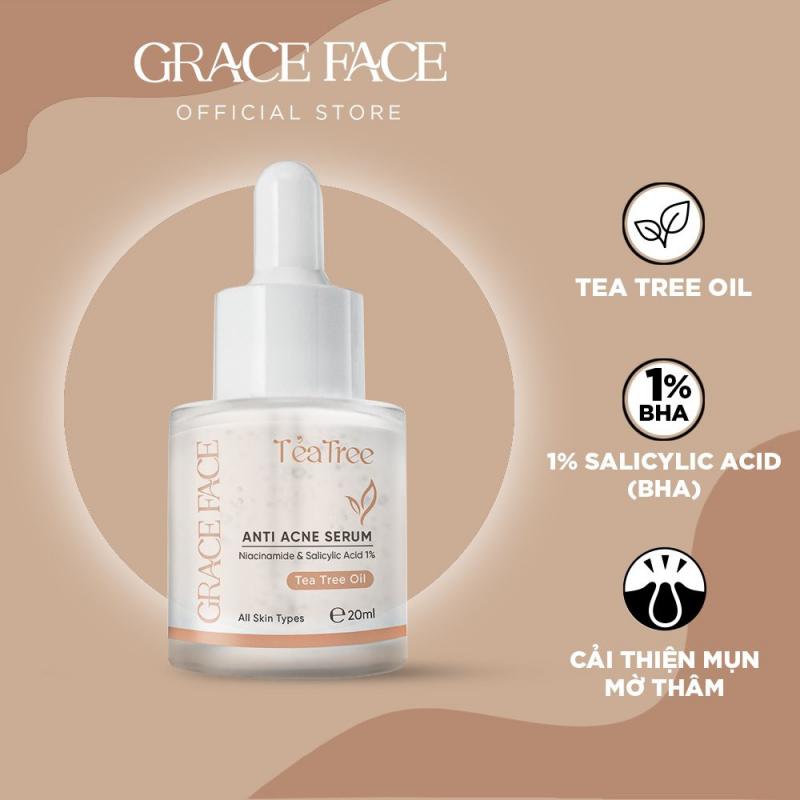 Serum tràm trà BHA 1% dành cho da mụn Grace Face 20ml