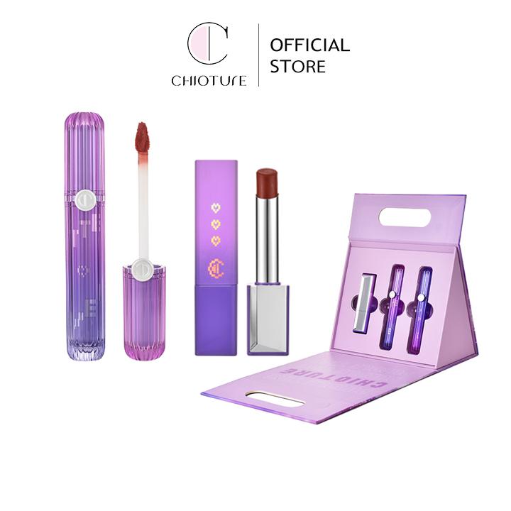 Set 3 thỏi son Chioture Purplespark Strmtide Lip Box