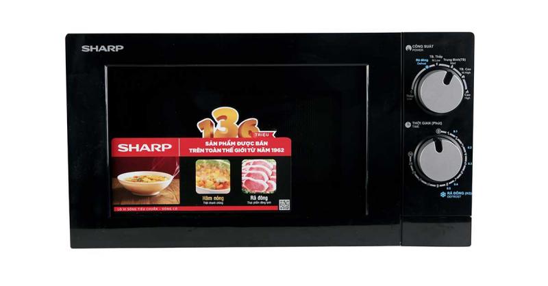 Lò Vi Sóng Sharp 20 Lít R-208VN-WS, [700W, 6 Mức, Bảng Điều Khiển Anh – Việt]