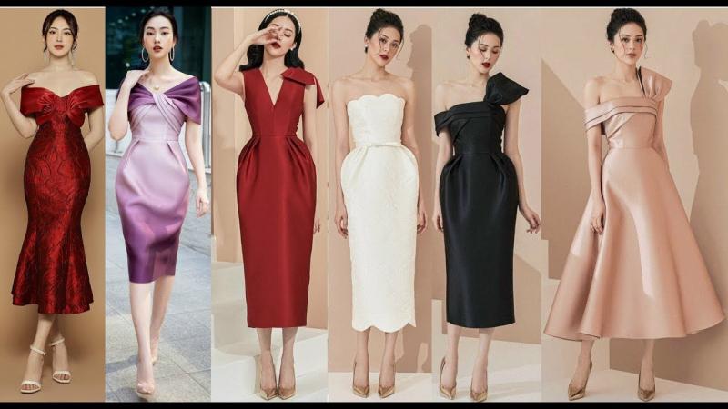 Địa chỉ mua váy dự tiệc dáng dài tại Hà Nội đẹp ngây ngất  Topvay Fashion
