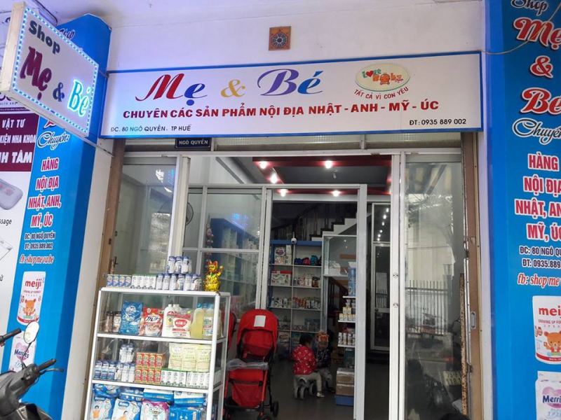 Shop Mẹ và Bé tại TP. Huế