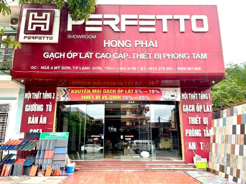 Showroom gạch ốp lát Hồng Phái