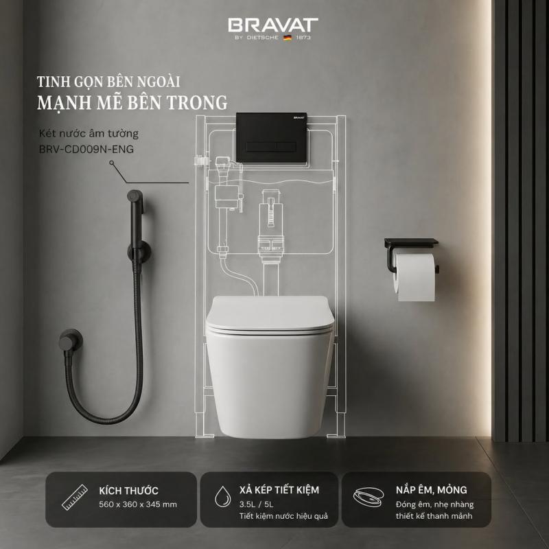 Showroom thiết bị vệ sinh Bravat HCM