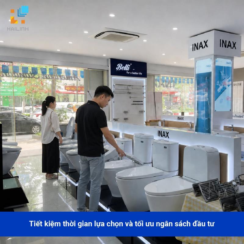 Showroom thiết bị vệ sinh Hải Linh