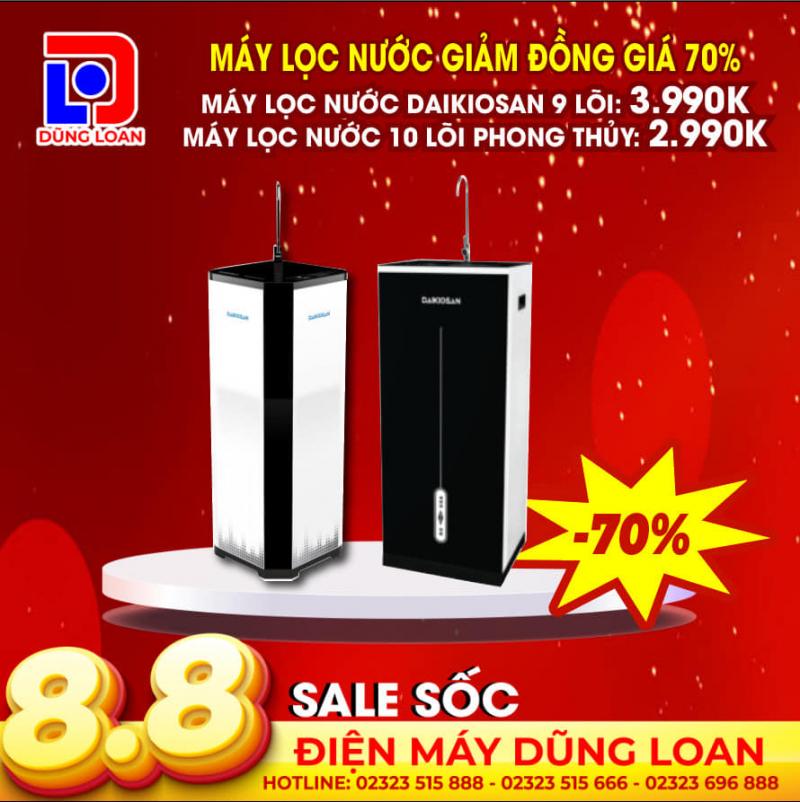 Sản phẩm máy lọc nước tại siêu thị điện máy Dũng Loan