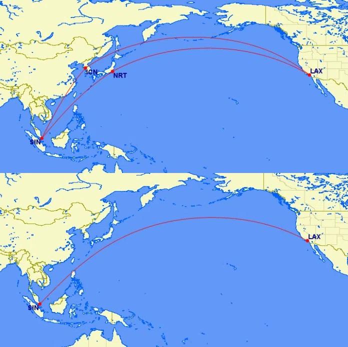 Từ Singapore (SIN) đến Los Angeles (LAX)