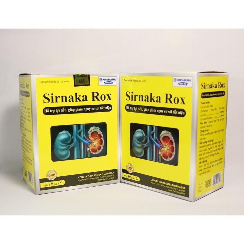 Sirnaka Rox thảo dược lợi tiểu, giảm sỏi thận, bàng quang, tiết niệu - 10 gói