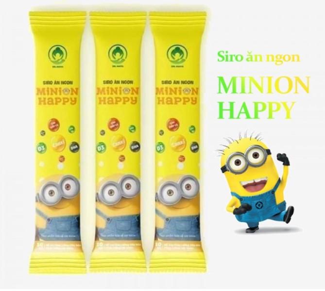 Siro ăn ngon Minion Happy Dr.Maya Hộp 30 gói hỗ trợ tiêu hoá tốt, giúp bé ăn ngon, chống suy dinh dưỡng