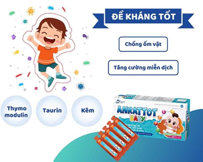 Siro ăn ngon ngủ ngon cho bé Anrattot Baby