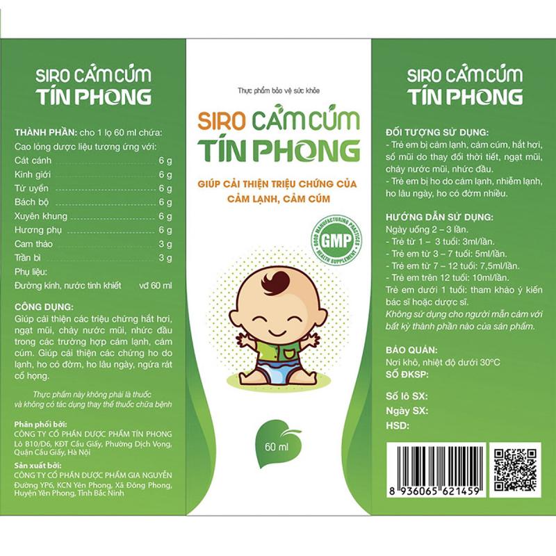 Siro cảm cúm Tín Phong