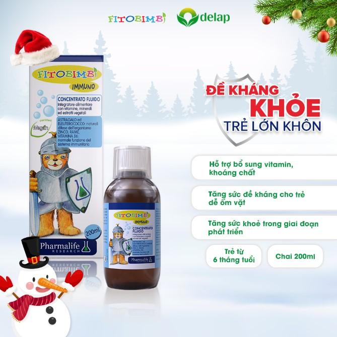 Siro Fitobimbi Immuno hỗ trợ tăng cường sức đề kháng toàn thân cho trẻ