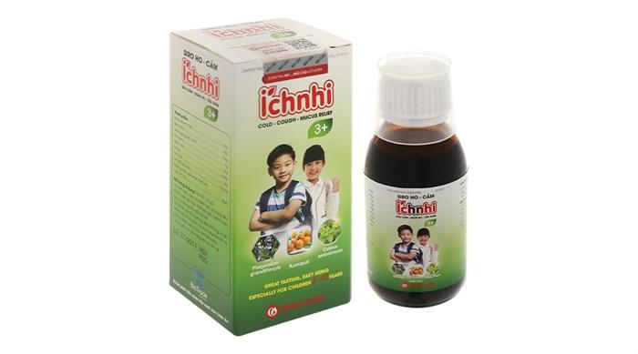 Siro ho cảm Ích Nhi 3+ chai 90ml hỗ trợ giải cảm, giảm ho, tiêu đờm, giảm sổ mũi, phòng cảm lạnh cho bé trên 3 tuổi