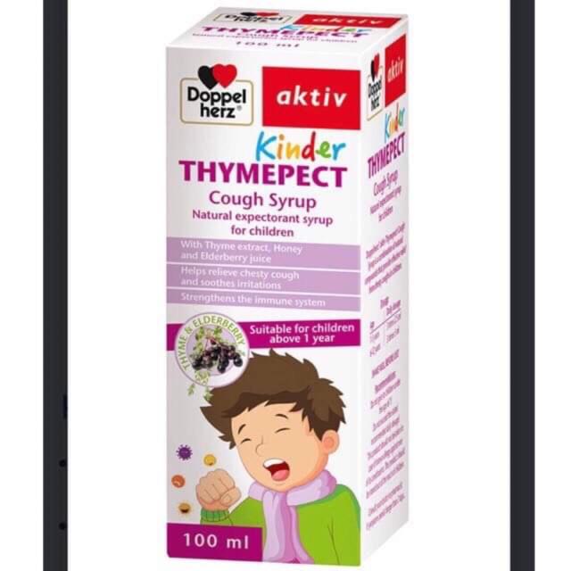 Siro ho cho bé Doppelherz Aktiv Kinder Thymepect Cough Syrup