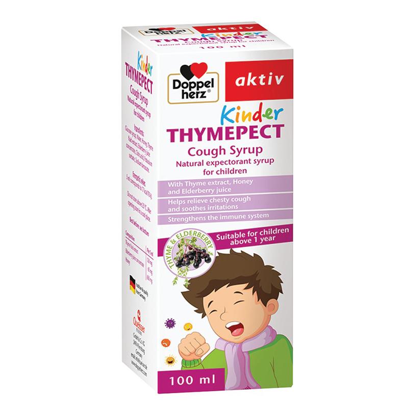 Siro ho cho bé Doppelherz Aktiv Kinder Thymepect Cough Syrup