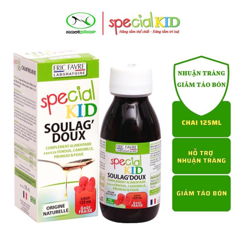 Siro hỗ trợ tiêu hóa tốt, kích thích ăn ngon, nhuận tràng, giảm táo bón, Special Kid Soulag'Doux - 125ml