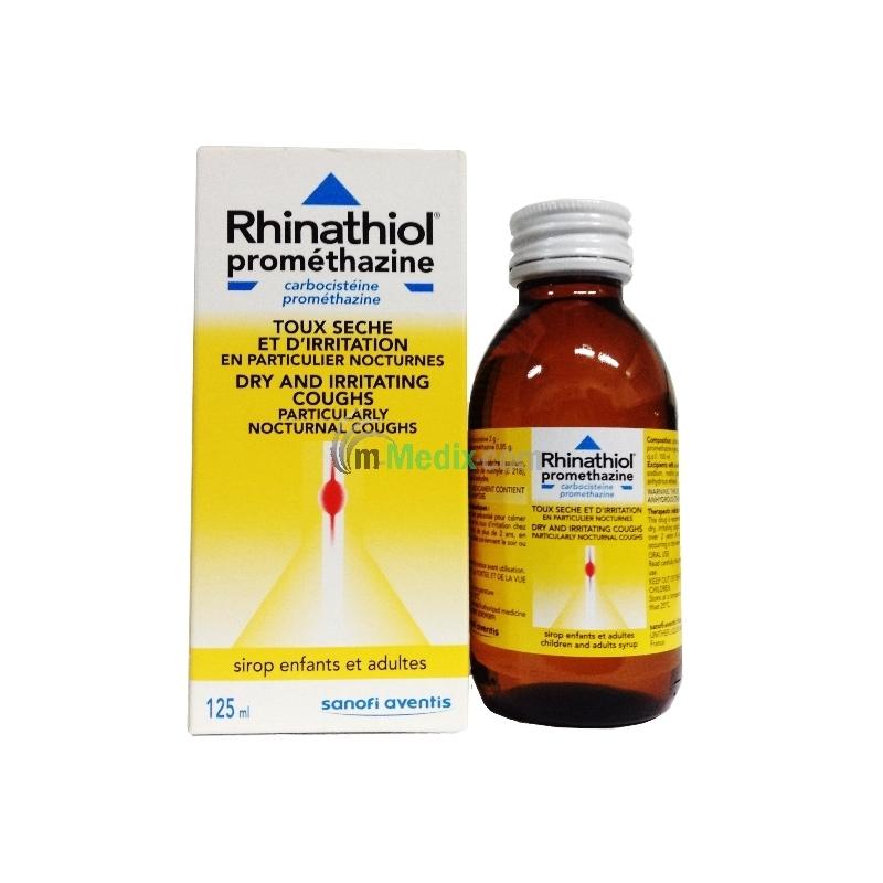 Siro Rhinathiol Promethazine trị ho khan, ho về đêm cho bé