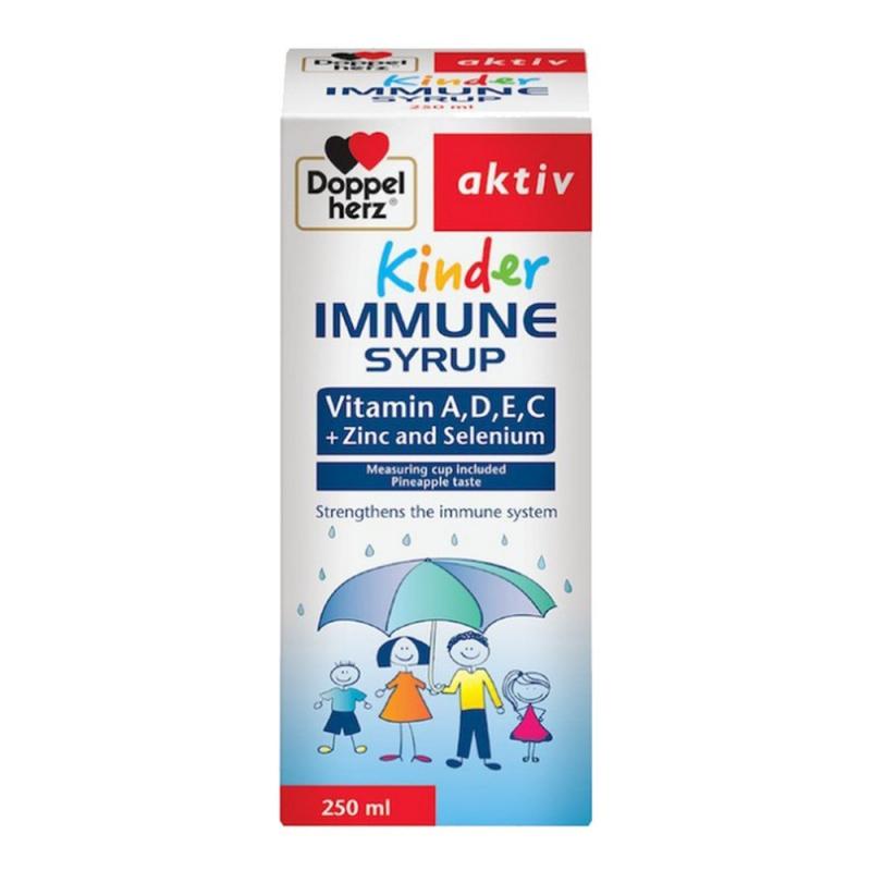 Siro tăng cường sức đề kháng cho bé Doppelherz Aktiv Kinder Immune Syrup