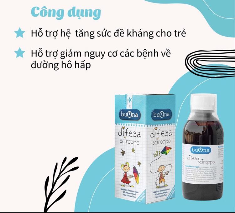 Siro tăng đề kháng hô hấp Buona Difesa