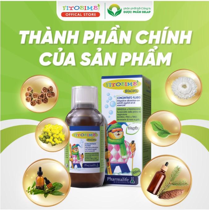 Siro trị ho từ thảo dược  Fitobimbi Broncamil