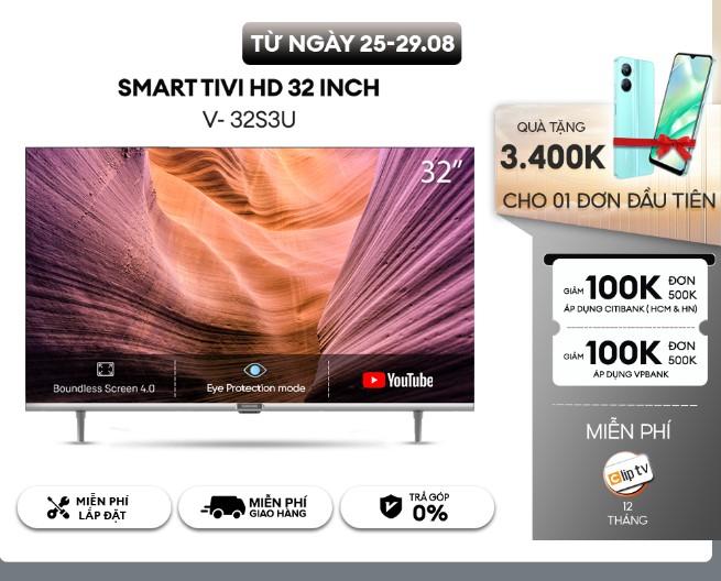 Smart Tivi Coocaa 32 inch 32S3U