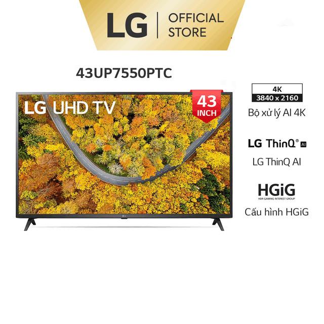 Smart Tivi LG 43 inch 4K 43UP7550PTC