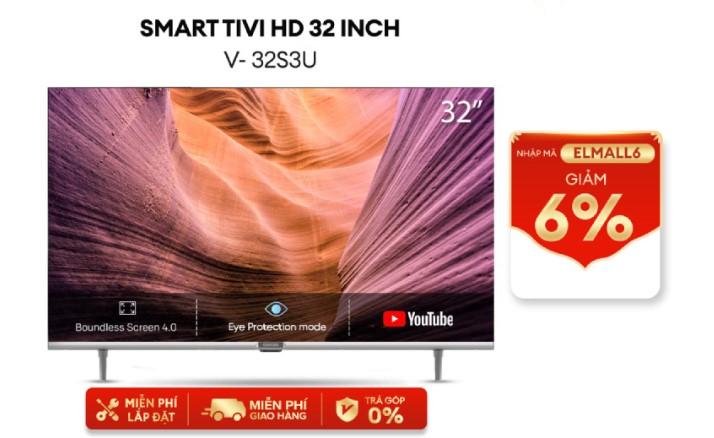 Smart tivi HD Coocaa 32 inch 32S3U