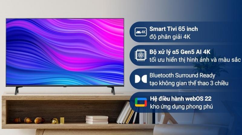 Smart UHD Tivi LG 65 inch 4K 65UQ8000PSC