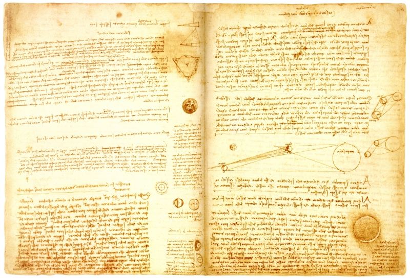 Sổ chép tay Leicester của danh họa thiên tài Leonardo da Vinci