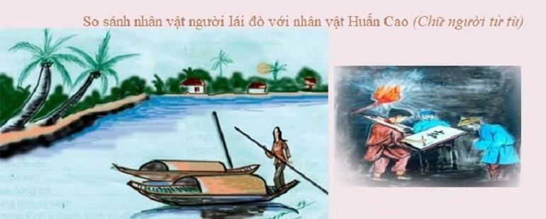 So sánh hình tượng người lái đò sông Đà và nhân vật Huấn Cao bài 3