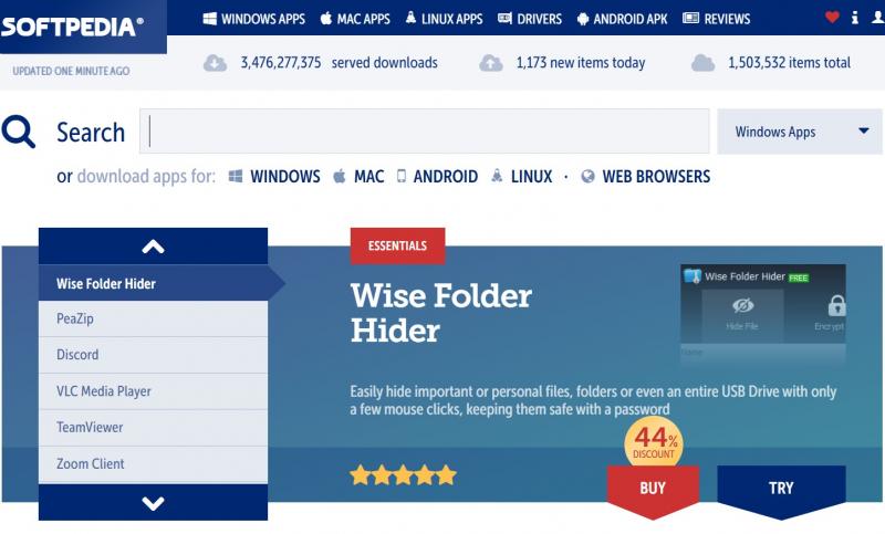 Trang web tải phần mềm Softpedia