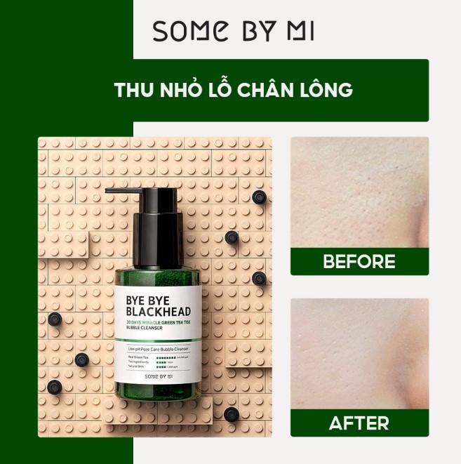 Some By Mi Bye Bye Blackhead 30 Days Miracle Green Tea Tox Bubble Cleanser