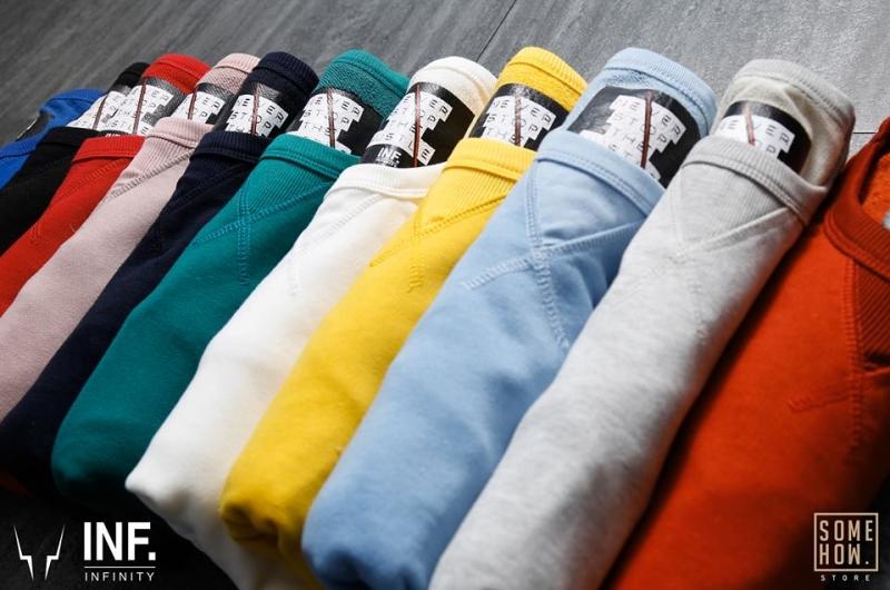 áo thun đa dạng màu sắc, size số