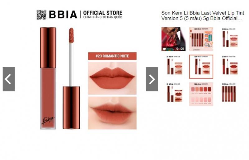 Son Bbia Last Velvet Lip Tint Version 5