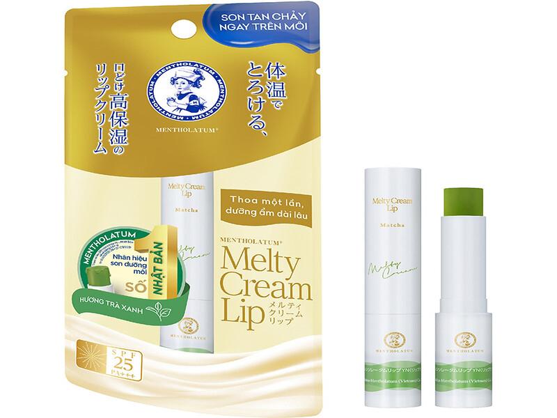 Son dưỡng môi tan chảy Rohto Mentholatum Melty Cream Lip SPF25 PA+++