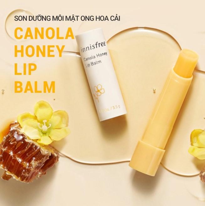 Son dưỡng môi mật ong hoa cải Innisfree Canola Honey Lip Balm