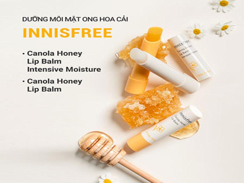 Son dưỡng ẩm không màu innisfree Canola Honey Lip Balm