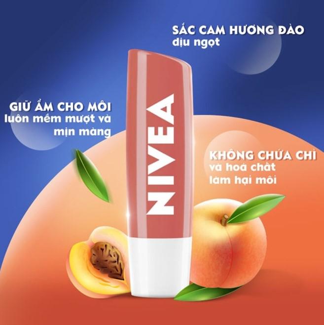 Son dưỡng ẩm Nivea Peach Shine