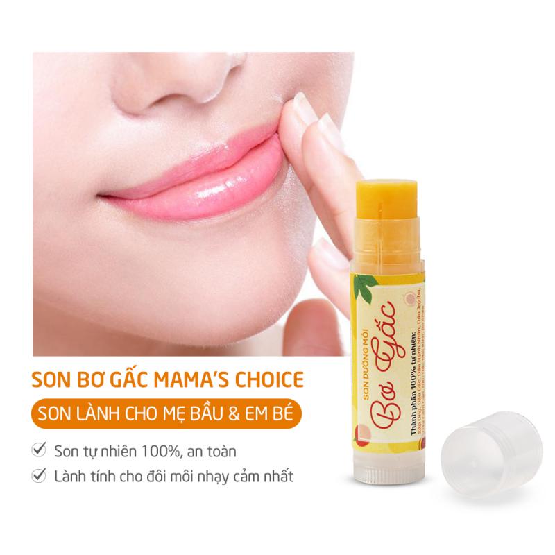 Son dưỡng môi bơ gấc dưỡng ẩm chống khô nẻ Mama's Choice