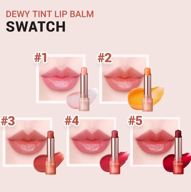 Son dưỡng môi có màu Innisfree Dewy Tint Lip Balm