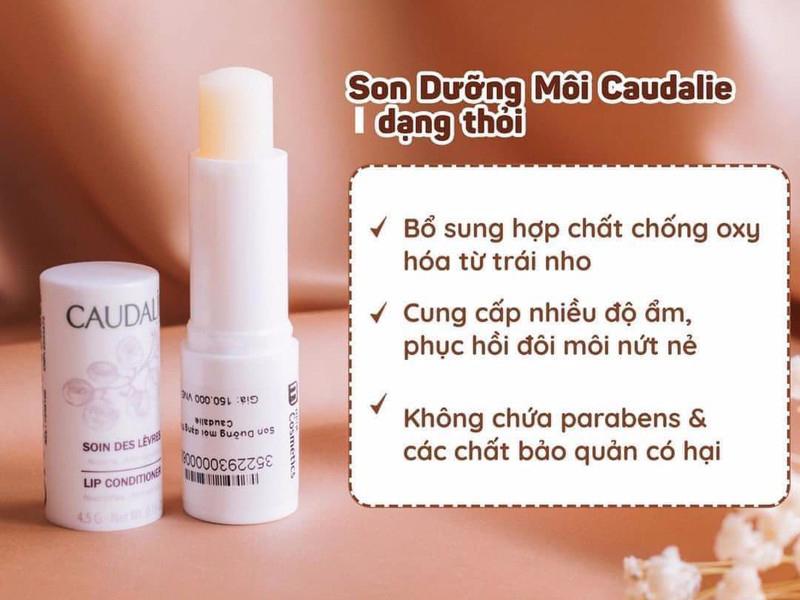 Son dưỡng môi phục hồi nứt nẻ Caudalie Lip Conditioner