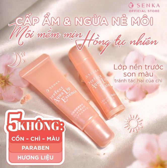 Son dưỡng môi Senka Perfect Aqua Lip Balm