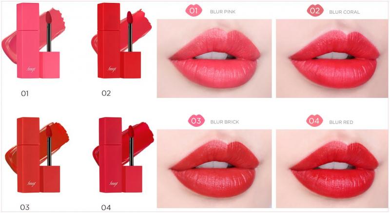 Son Kem Hiệu Ứng Nhung Mịn THEFACESHOP INK BLUR LIP TINT 4.5g