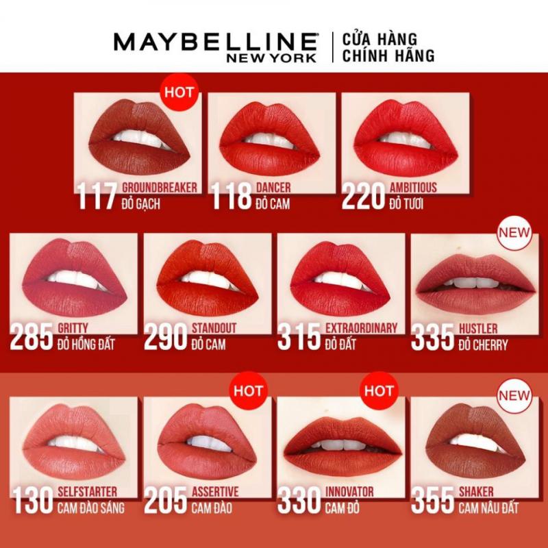 Son kem lì 16h lâu trôi Maybelline New York Super Stay Matte Ink City Edition Lipstick 5ml